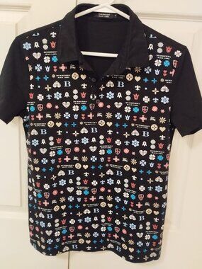 Burberry black label size 3 polo style t shirt